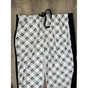 Disney Pajama Pants Women's 1X Mickey Mouse Print black & white